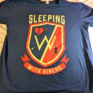 Sleeping with Sirens With a Cool Graphic on Front - Key and a Broken heart XL